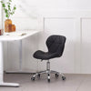 Adjustable Cushioned Computer Desk Office Chair Chrome Legs Lift Swivel Chairs