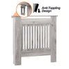 Small Medium Large Radiator Cover Vertical Slatted Grill Wooden Heating Cabinet