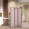 Home 3 Panel Folding Room Dividers Wall Privacy Screen Panels Plaid Separator