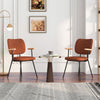2PCS Dining Chairs Modern Upholstered Accent Chairs Padded Kitchen Chairs