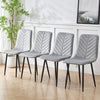 Modern 5Pcs Round Dining Table and Chairs Set 4 for Dining Room Space Saving