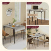 Extendable Kitchen Table, Drop Leaf Folding Dining Table for Small Space, Grey