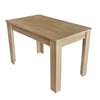 DINING TABLE RECTANGULAR KITCHEN DINING ROOM 4 SEATERS 116X65X75 CM TABLE OAK