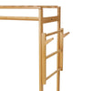 Wooden Clothes Rail Rack Garment Heavy Duty Coat Hat Hanging Stand Open Wardrobe