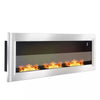 48 Inch Glass Fireplace Indoor Burner Insert Biofire Fire Wall Mount Decoration