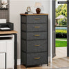 Chest of Drawers Bedroom Furniture Storage Bedside Cabinet 5 Fabric Drawer
