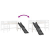' Loft Bed without White 90x200 Solid Wood Pine G4F9
