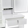 Dressing Table With Drawers Mirror Stool Set Makeup Desk Vanity Table Bedroom UK