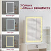 White Dressing Table with LED Lights Mirror Stool Drawers Vanity Makeup Desk Set
