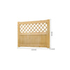 Lattice Wooden Picket Garden Gate Flat Top Pedestrian Side Gates Solid Pine Door