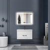 Illuminated Bathroom Mirror LED Light Demister Touch Sensor Time Display