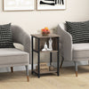 Costway 3-Tier End Table Bedroom Nightstand Narrow Sofa Side Table w/ Shelf