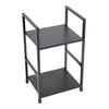 2/3/4/5 Shelf Metal Framed Wooden Bookcase Industrial Modern Bookshelf Display