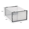 12PCS Stackable Shoe Box Clear Footwear Case Foldable Sneaker Storage Organiser
