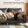 3 Seater Sofa, Modern Sofa Couch Large, Faux Leather Sofa for Living Room Office