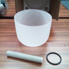 8" Crystal Singing Bowl Heart Chakra Tibeta Meditation Sound Bowl Singing Bowl