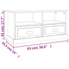 Tidyard TV Cabinet Wood TV Stand Unit TV Table Classical Sideboard Home G7W0