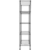 5 Tier Metal Storage Rack/Shelving on Wheel Wire Shelf Kitchen/Office Unit New