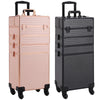 Large Vanity Makeup Beauty Cosmetic Case Trolley Nail Storage Box on Wheels