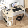Flamaker Office Desk L Shaped Corner Desk Gaming Desk Home w/ Storage Shelves