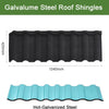 5pcs Galvanized Metal Asphalt Roof Tiles Sheds Garages Roofing Felt Shingles UK