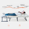 3 In 1 Folding Portable Single Seater Padded Lazy Sofa Bed Lounger Couch Sleeper