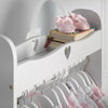 Haus Projekt Girls Heart RAIL & MIRROR SET Dress Up Kids Clothing Wardrobe Wood
