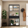 Heavy Duty Tall Wooden Freestanding Bookcase Storage Unit Deep Shelf with Drawer
