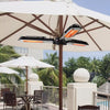 Electric Parasol Heater Infrared Quartz 2000W Mounted Outdoor Patio Umbrella