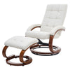Adjustable Swivel Chair Recliner Armchair Home Lounge Sofa Chair With Footstool