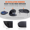 VEVOR 8 Player Oval Foldable Poker Table Casino Blackjack Texa Holdem Table 72"