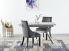 Velvet Dining Chair with Door Knocker Ring Windsor Dressing Room Chair 1/2/4/6