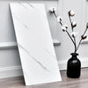 10X White Marble Tile Sticker Self-adhesive Panels Kitchen Bathroom Wall Decal