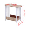 2-Tier Narrow Side Table for Living Room Sofa End Tables with Storage Slim