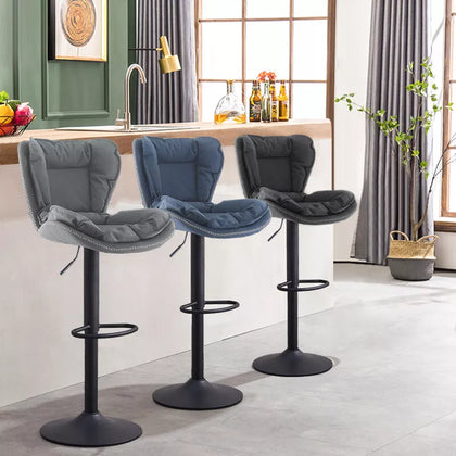 Adjustable Swivel Bar Stools Set of 2, Barstools for Counter Bar, Dinning Room