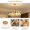 Luxury Crystal Ceiling Light Shining Chandelier Pendant Lamp Hallway Living Room