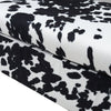 Storage Ottoman Seat Cow Print Velvet Bed End Stool Entryway Rest Window Bench