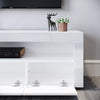 Modern TV Unit Cabinet White Stand High Gloss Sideboard 120cm with LED RGB Light