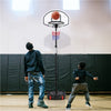 Basketball Hoop System Portable 1.9-2.5M Height-Adjustable Basketball Goal Black