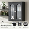 New Bathroom Cabinet With Shelf Wall Mounted For Bathroom Storage Black