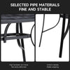 Patio Seating Glass Table Outdoor Furniture Garden Dining Table Stacking Chairs