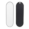 Wall Metal Frame Mirror Bathroom Bedroom Makeup Dressing Oval Pill Shaped Mirror