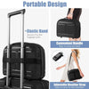 Airline Approved Expandable Travel Luggage 2-Piece Luggage Set-Black