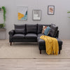 L-Shaped Corner Sofa, Sectional Couch with Built-in USB Port Chaise