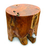 Solid Teak Root Side Table 40cm - Handmade - Indoor & Outdoor