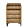 Modern 2-Door Shoe Cabinet 60x31.5x95cm Hallway Storage with Adjustable Shelves