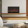 Home LED Fireplace Insert Wall Mounted Electric Inset Media Fire Freestand Feet