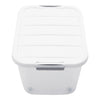 Moving Plastic Storage Boxes Clear Box with Lid Quality Stacking Clip Lids