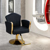 Adjustable Barber Chair Faux Leather Swivel Hydraulic Salon Chairs with Footrest
