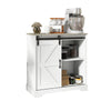 Sliding Barn Door Buffet Sideboard Storage Cabinet Home Bar Living Room Cabinet